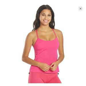 NWT-Nike Swim Essentials Women's Layered Tankini- size Medium Pink Prime